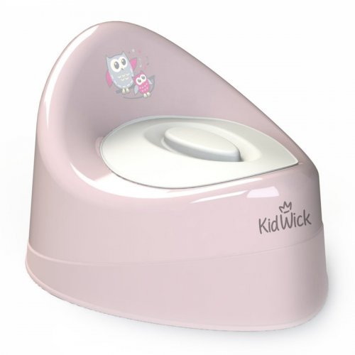 Kidwick Горшок туалетный Ракушка /цвет розовый с белой крышкой