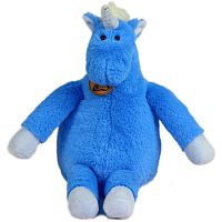 Lapkin Мягкая игрушка Единорог длинноногий 28 см / голубой					