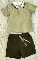 Flexi Комплект  одежды для мальчика: поло, шорты / цвет горчичный					