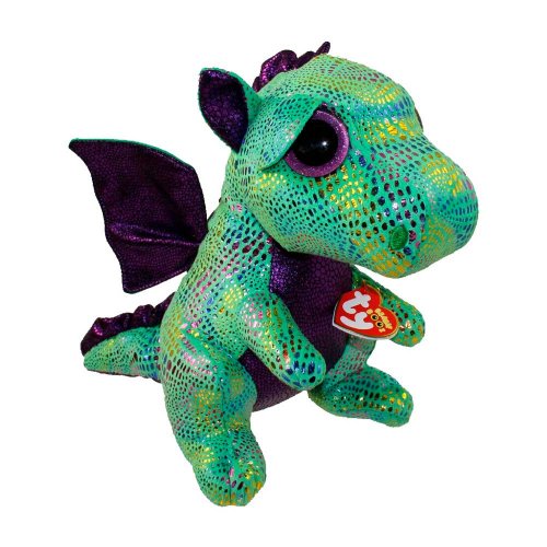 Ty Мягкая игрушка Beanie Boo's Cinder Зеленый дракон, 25см