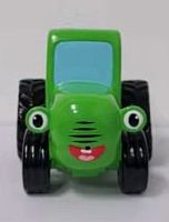 Капитошка Игрушка пластизоль для ванны Синий трактор, 1шт, сетка зеленый					