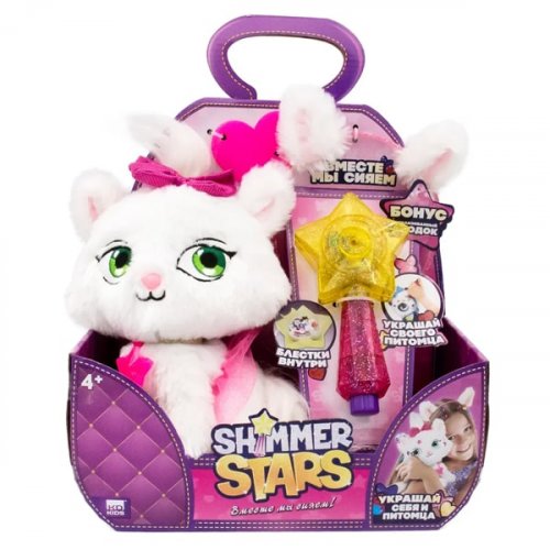 Shimmer Stars Плюшевая игрушка Котенок Джелли Бин 20см 