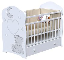 Bambini Moretti Кровать детская Batty Bear&Moon / цвет белый					
