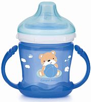 Canpol Babies Чашка-непроливайка Sweet fun, 180 мл / цвет голубой