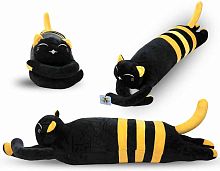 Мягкая игрушка "Черный кот-подушка"					