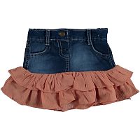 Babexi Юбка джинсовая для девочки с оборкой, 5-8 лет / цвет в ассортименте					