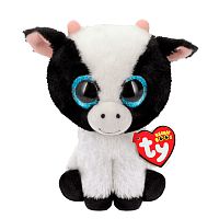 Ty Мягкая игрушка Beanie Boo's Корова Butter, 15 см