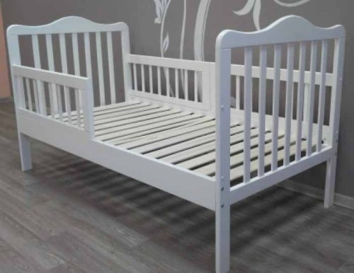 Ивашка Кровать подростковая Wooden bed 2 / цвет белый