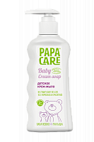 Papa Care Крем-мыло жидкое для малышей с помпой 150 мл					