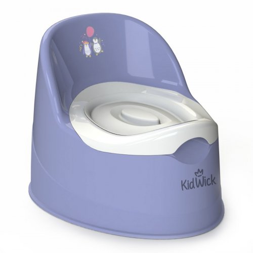 Kidwick Горшок туалетный Гранд /цвет фиолетовый с белой крышкой