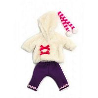 Miniland одежда для куклы 32 см cold weath.white fur set 31638					