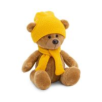 Orange Мягкая игрушка Медведь Топтыжкин с шапкой и шарфом, 25 см/ коричневый