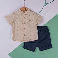  BabyZ Комплект (Рубашка+Шорты)/ цвет Бежевый					