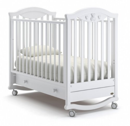 Nuovita Детская кровать Lusso dondolo / цвет белый