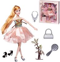 ABtoys Кукла "Atinil. Мой розовый мир" в платье со звездочками на юбке, с аксессуарами, 28см					