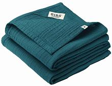 Bibs Муслиновая пеленка Cuddle Cloth, 70х70 см, 2 штуки / цвет Forest Lake (синий)