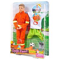 Defa Кукла Kevin Юноша с комплектом сменной одеждой (пожарный и футболист), 2 вида					