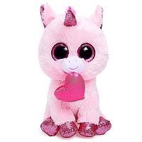 Ty Мягкая игрушка BB Darling Розовый единорог с сердечком, 25 см