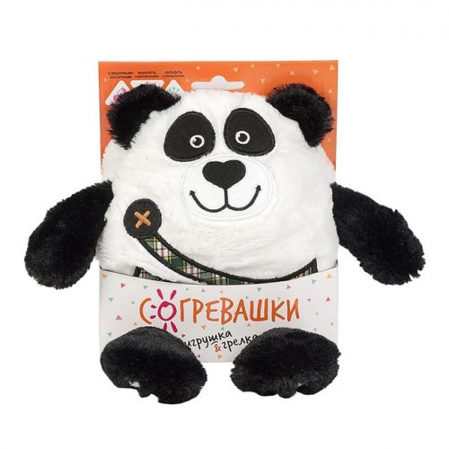 Макси тойз грелка-игрушка "панда" 19 см