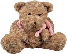 Lapkin Мягкая игрушка Медведь 50 см, c шарфом/ светло-коричневый					