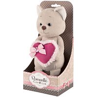 Maxitoys Мягкая игрушка Luxury Romantic Toys Club "Романтичный котик с розовым сердечком", 20 см					