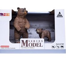 Паремо Набор фигурок животных серии "Мир диких животных" : Семья бурых медведей, 2 предмета					