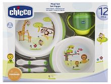 Набор детской посуды из 3-х частей Chicco, 6м+					