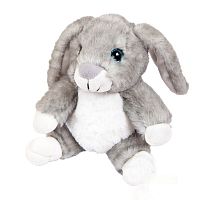 Abtoys Мягкая игрушка "Кролик серый", 17 см