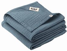 Bibs Муслиновая пеленка Cuddle Cloth, 70х70 см, 2 штуки / цвет Petrol (голубой)