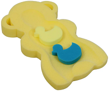 Карапуз Губка для купания Макси / цвет желтый для купания младенца