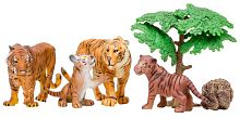 Паремо Фигурки из серии "Мир диких животных": Семья тигров, 6 предметов					