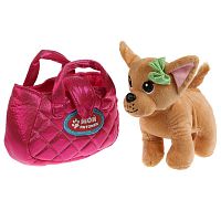 Мой питомец Мягкая игрушка Собака в розовой сумочке, 278153 / цвет розовый, коричневый