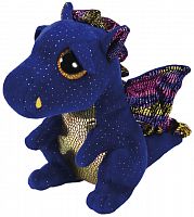 Ty Beanie Boo's Мягкая игрушка Saffire Фиолетовый дракон, 15 см