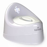 Kidwick Горшок туалетный Ракушка /цвет серый с белой крышкой
