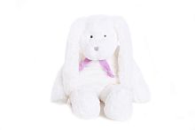 Lapkin Мягкая игрушка Заяц 40 см / цвет белый/фиолетовый					